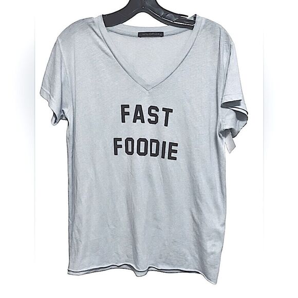 🦊Wild fox Wild fox Romeo V-Neck relaxed tee in super soft tissue jersey. Sz-Xxs - Picture 4 of 6